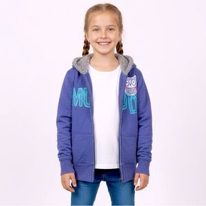 Girls soft Sherpa hooded jacket